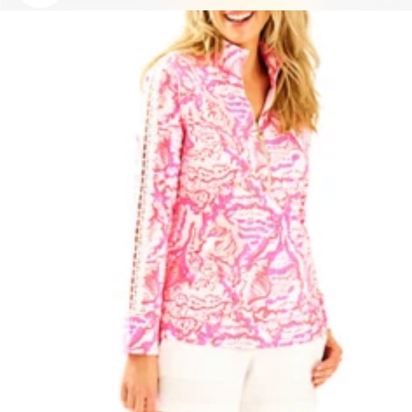 Lilly Pulitzer Tops - Lilly Pulitzer Skipper Pop Over Size Medium